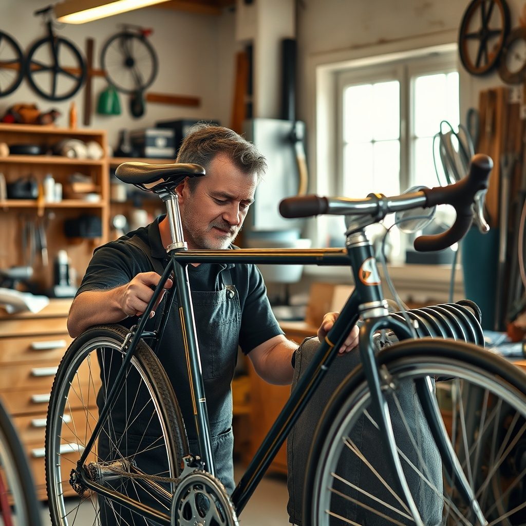 Bicicleta vintage restaurada