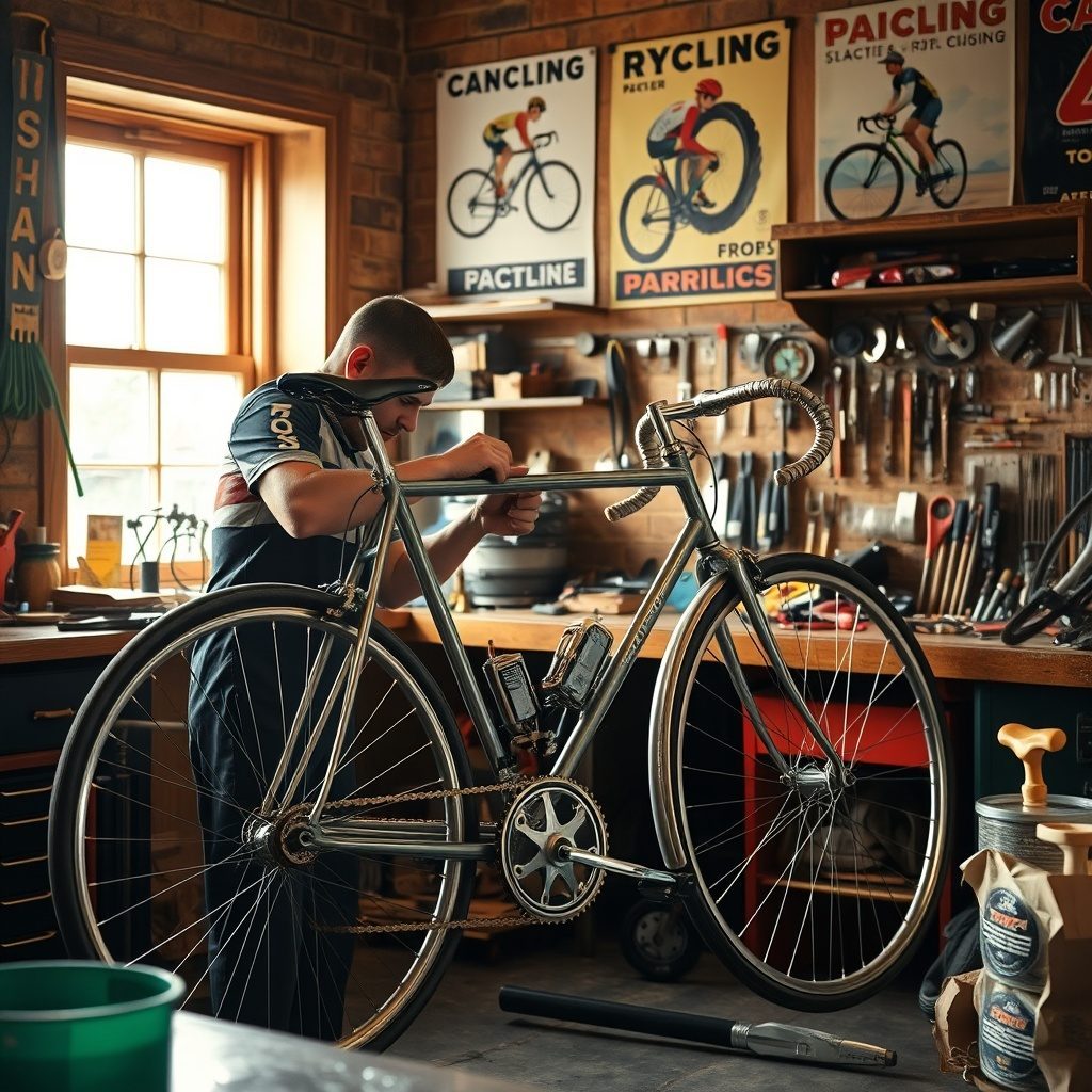 Bicicleta vintage restaurada