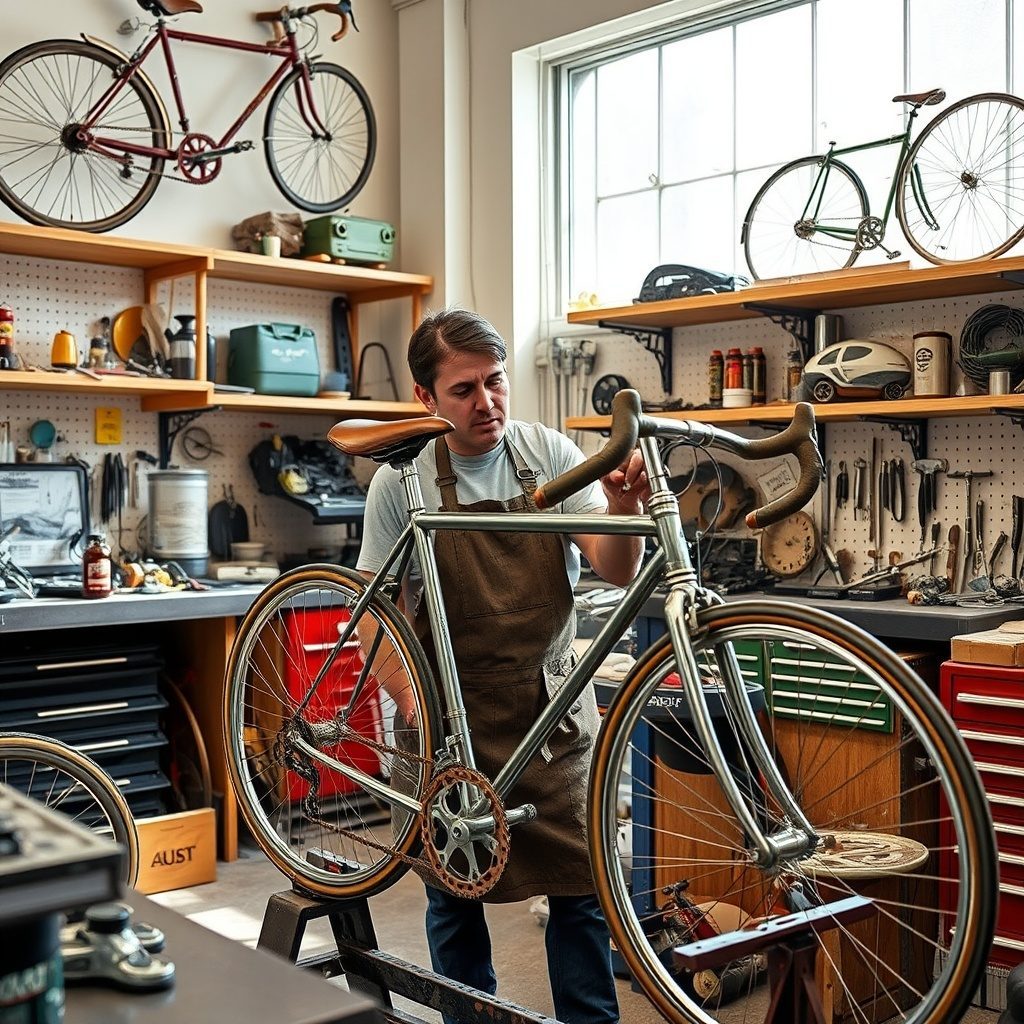 Bicicleta vintage restaurada na Cyclefix