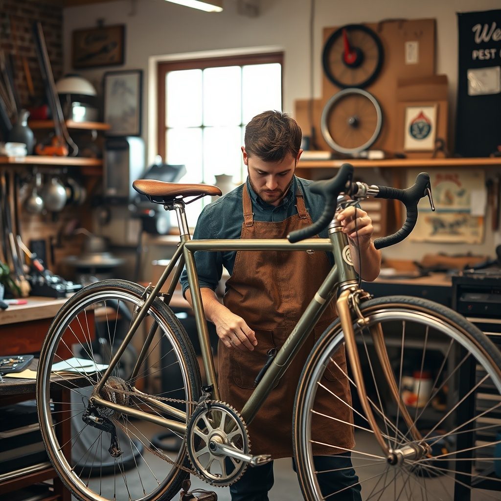 Bicicleta vintage restaurada