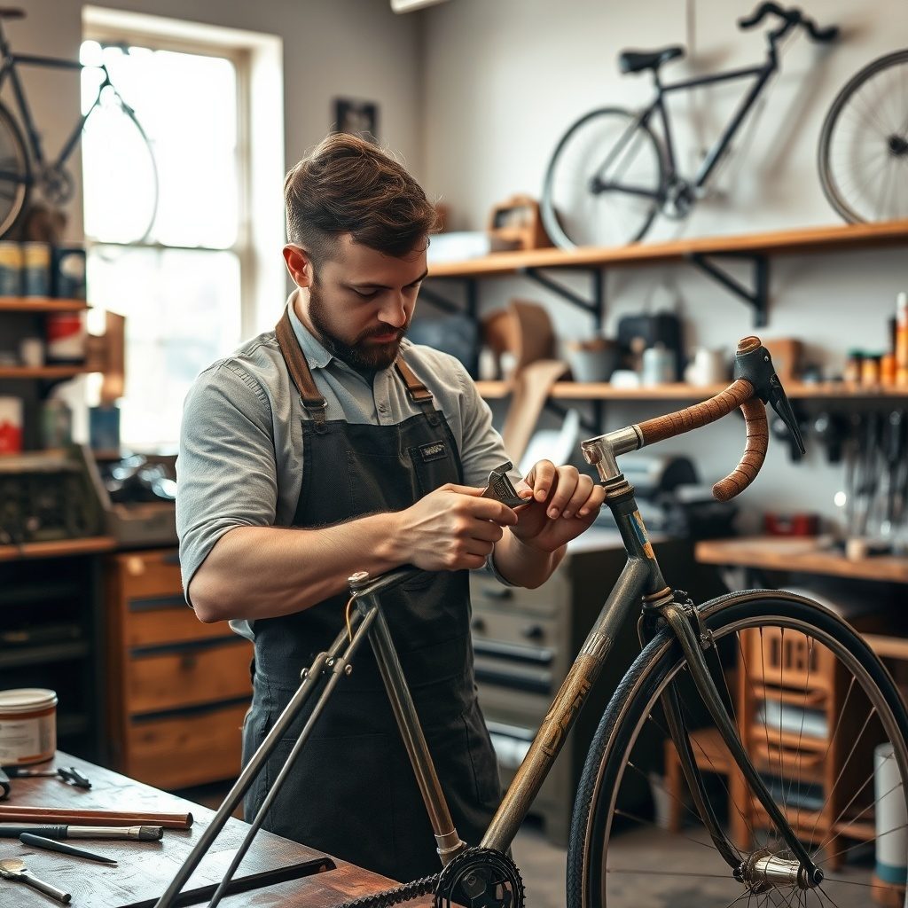 Bicicleta vintage restaurada