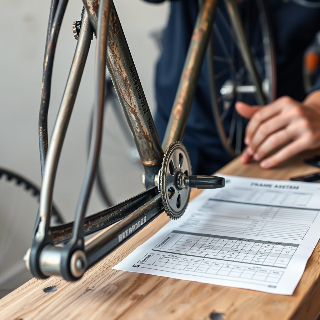 Avaliação de quadro de bicicleta