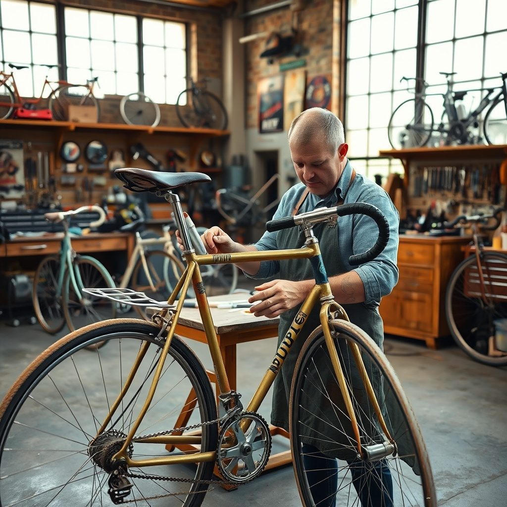 Bicicleta vintage restaurada